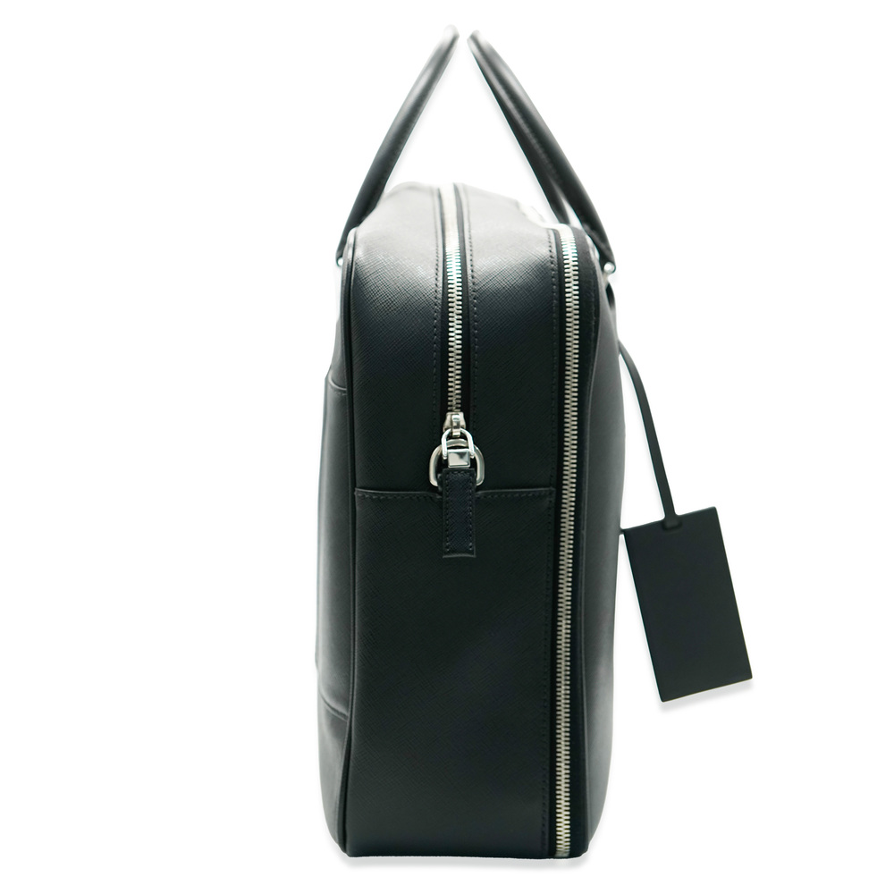 Prada Black Saffiano Leather Briefcase - Picture 6 of 7